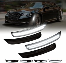 4x Dynamic White Led Side Marker Lights Front Rear For 2015-2023 Chrysler 300