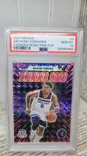 2024 Mosaic Anthony Edwards Thunder Road Pink FOTL /10 PSA 10 GEM MINT #4 OBO