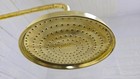 Handmade Unlacquered Brass Shower Head - Round Vintage Design 8 inches.