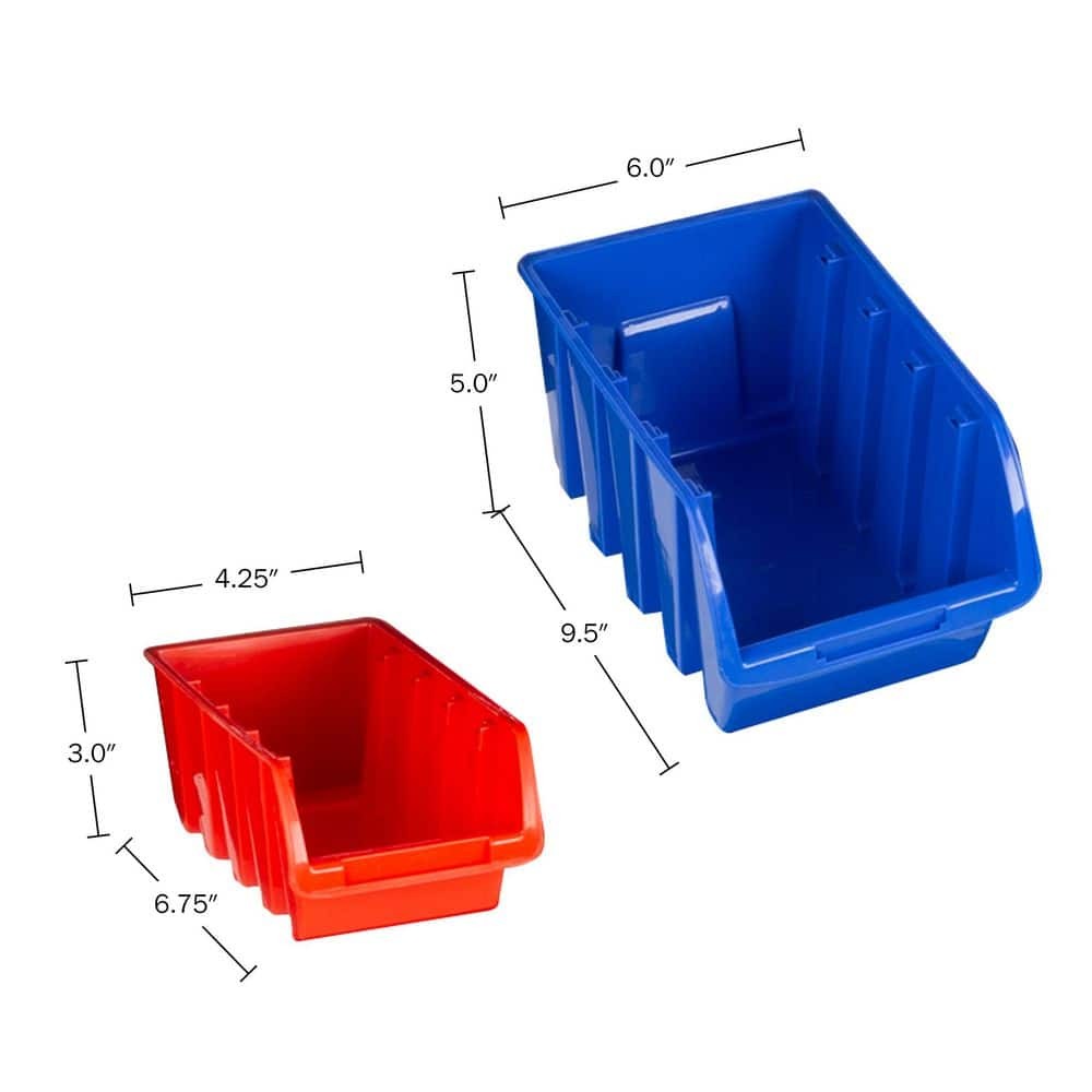 Stalwart Shelf Bins+Racks 47-Compartment Small Parts Organizer Rack Durable