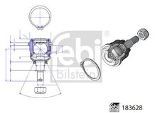 FEBI TRAGGELENK UNTEN VORNE LINKS/RECHTS passend für HYUNDAI BAYON I20 VENUE | 
