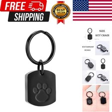 Cremation Jewelry Urn Necklace for Ashes for Pet, Paw Print Memorial Ash Jewe...