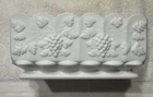 Westmoreland Milk Glass Paneled Grape Rectangular Planter WG Mark Vintage