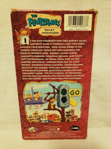 VHS The Flintstones Wacky Inventions Hanna Barbara 1994 - Picture 2 of 4