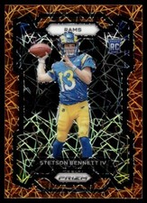 Stetson Bennett IV Rookie Orange Lazer 2023 Panini Prizm Rookie #358 NFL CARD. rookie card picture