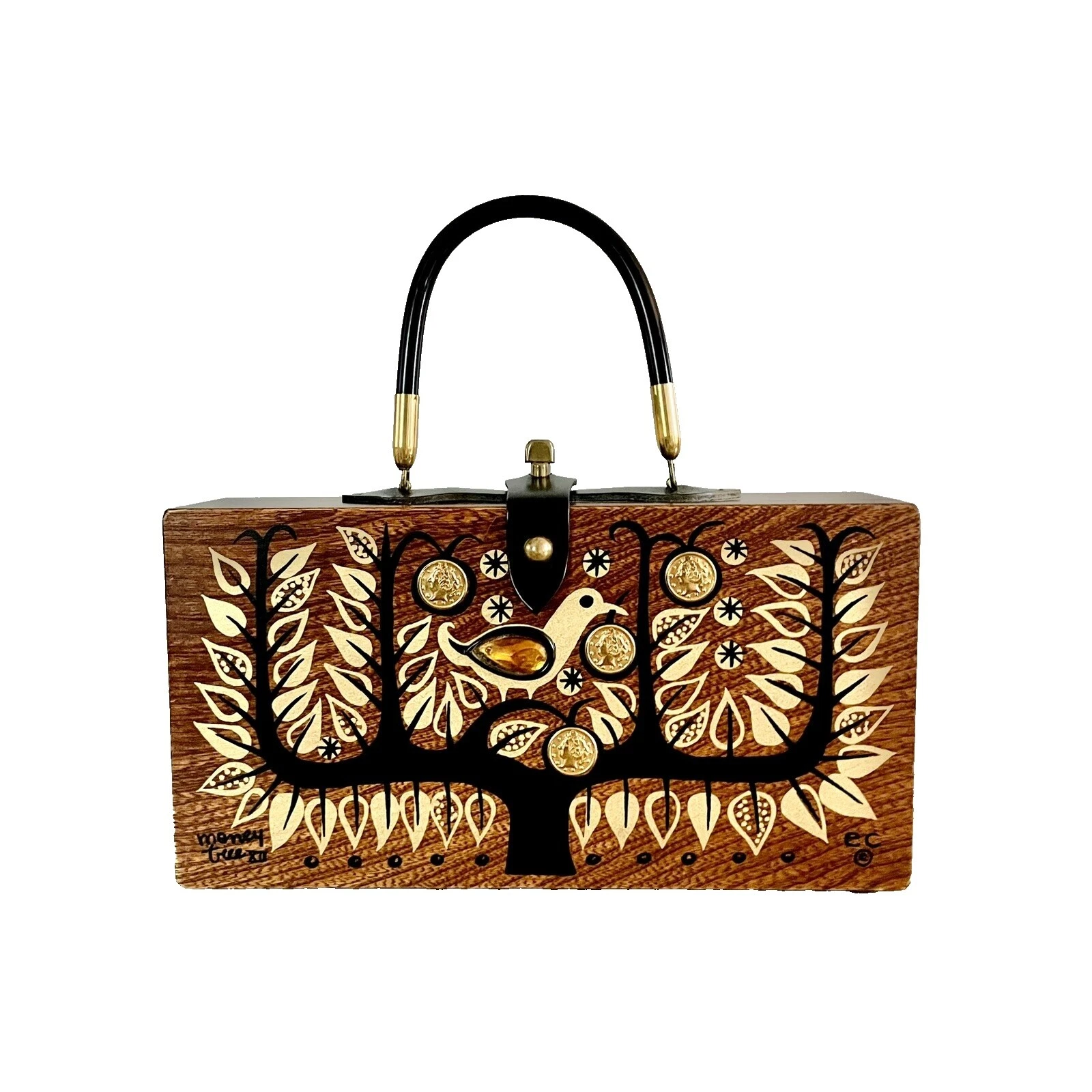 Caja de Madera Bolsas Vintage de todos los días, Bolsos y estuches