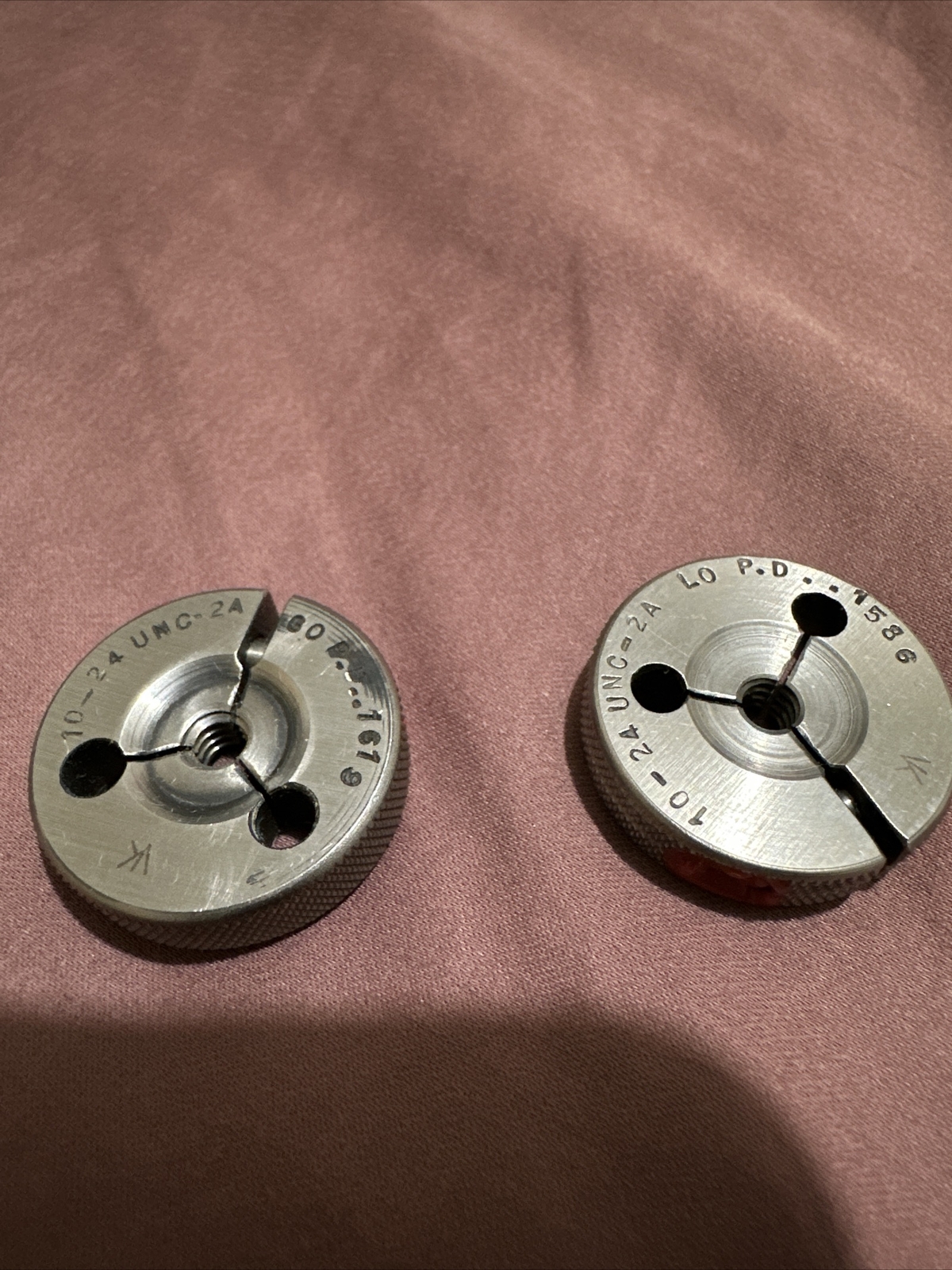 Thread Ring Gage Set 1024 UNC2A PDs Go .1619 NG .1586 GTD GAGE CO. eBay