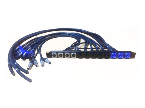 Custom Patch Panel, Rack Audio PowerCon, RJ45, Speakon, XLR, 1/4, Edison - Bild 2 von 7