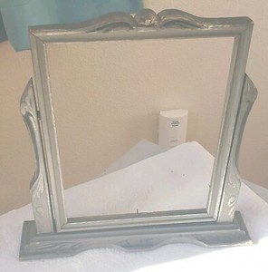 Antique Art Deco Wooden Desk Frame (Swivel) 