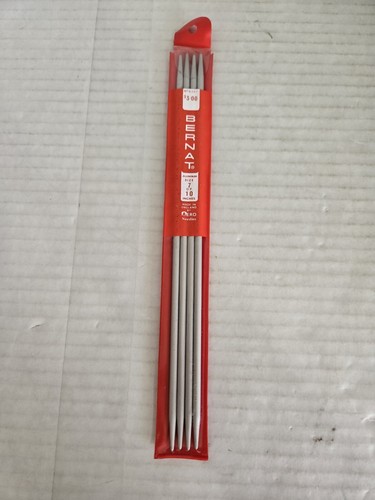Bernat Double Pointed Aluminum Knitting Needles 10" Size 7 Eng. 6257 FREE SHIP - Picture 1 of 2