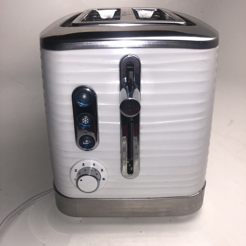 Russell Hobbs Toaster 24370 Inspire High Gloss White Plastic Two Slice - Picture 5 of 9