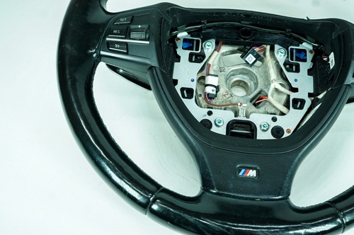 09-15 BMW 750i xDrive OEM volante conductor negro con palancas de cambio 5112 - Imagen 8 de 19