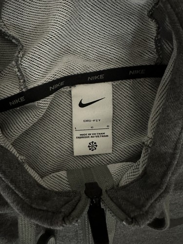 Nike Dry Herren Dri-FIT Hoodie durchgehender Reißverschluss & Hose Fitness Größe Large anthrazit Heathe - Bild 4 von 13