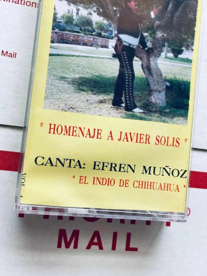 "Homenaje A Javier Solís" Canta: Efren Muñoz Indio De Chihuahua (Cassette, 1993) - Image 3 of 4