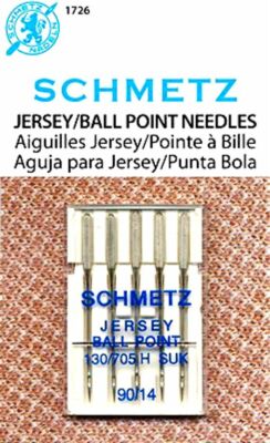 SCHMETZ JERSEY/BALL POINT SEWING MACHINE NEEDLE 90/14  Part#1726