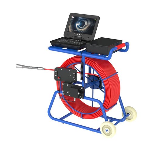 Cámara de inspección de tuberías de alcantarillado de 9 mm pantalla de 10"" + autonivelante 512 HZ con freno 100M - Imagen 14 de 20