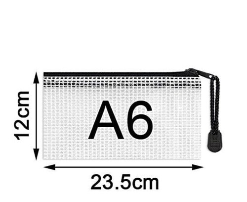 A4/ A5/A6 Reinforced Zippa Zip Tuff Storage Folders Bags Wallet Case Heavy Duty - Picture 4 of 4