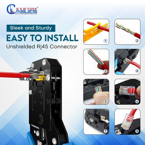 50/100 Stück Cat6 RJ45 Stecker LAN UTP Ethernet Netzwerk Kabel Ende Modular Stecker - Bild 7 von 36