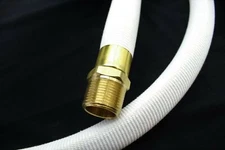 WHITE CLOTH GAS PUMP HOSES!  PERFECT WAY TO UPGRADE FOR YOUR VINTAGE GAS PUMP!