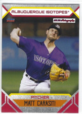 2023 Albuquerque Isotopes (Triple A-Colorado Rockies) Matt Carasiti