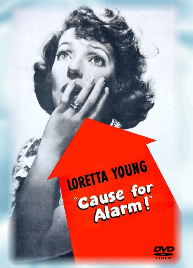 CAUSE FOR ALARM! 1951 DVD Classic Murder Mystery Loretta Young Barry Sullivan