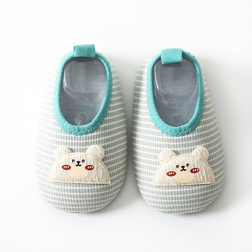 Girls Baby Boys Walking Anti-Slip Cotton Soft Sole Sock Flats Shoes Size 0-18M - Picture 14 of 15