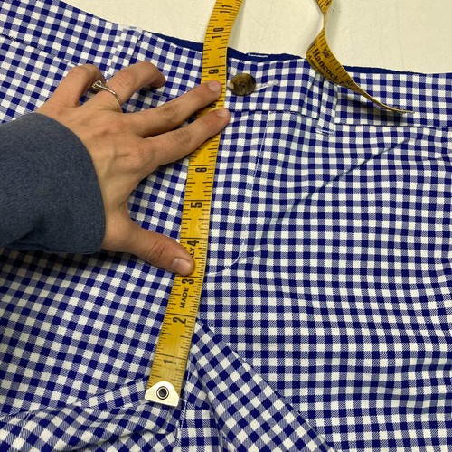Old Navy Every Day Summer Short Plaid Print Gingham Size 4 Blue White Check NWOT - Picture 5 of 11