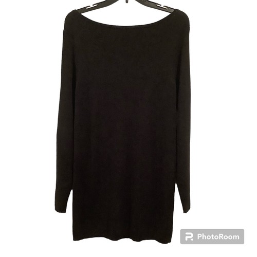 WHBM White House Black Market asymmetrische Knöpfe Rippstrick Tunika Damen XL - Bild 2 von 9