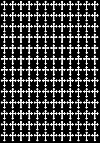Small Cross, Crucifix Shaped Vinyl Wall Stickers, Decals, Craft Cardmaking - Picture 8 of 23