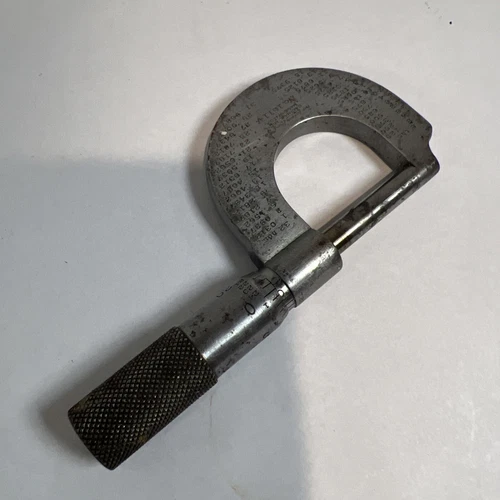 Vintage The Lufkin Rule Co. Micrometer No. 1611 V Measuring Tool