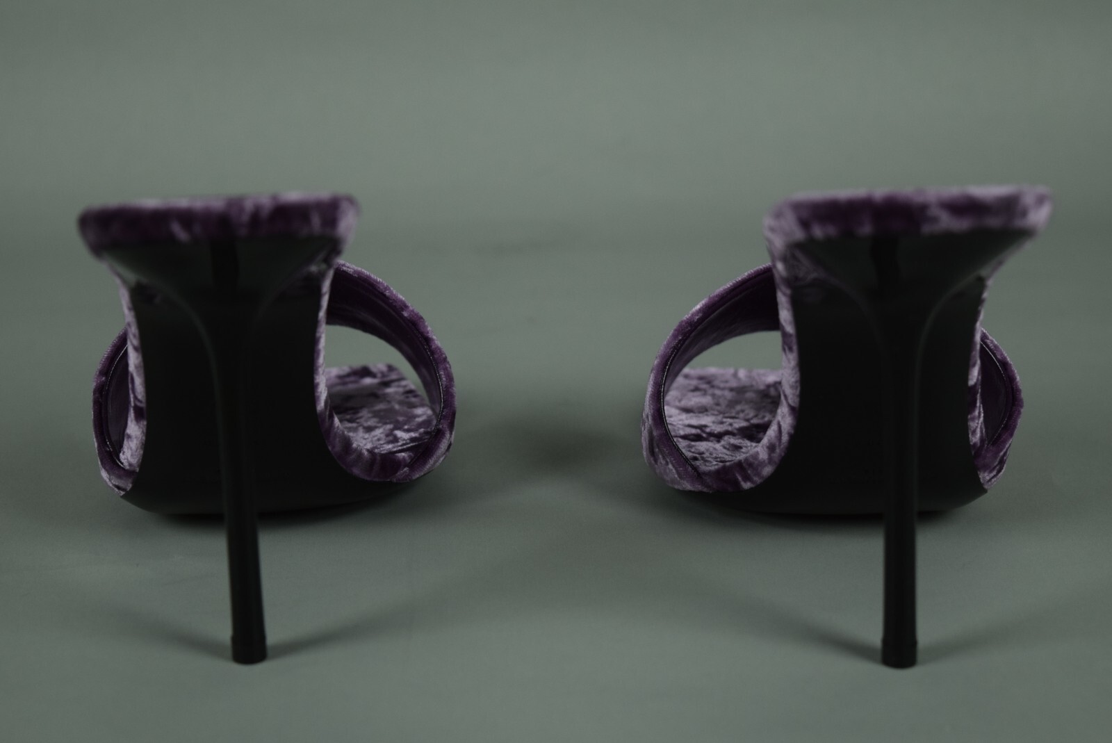 Nuovi con scatola Ysl Saint Laurent Baliqua 105 Sandali Stiletto Tacchi Taglia 39 5 Velluto Viola