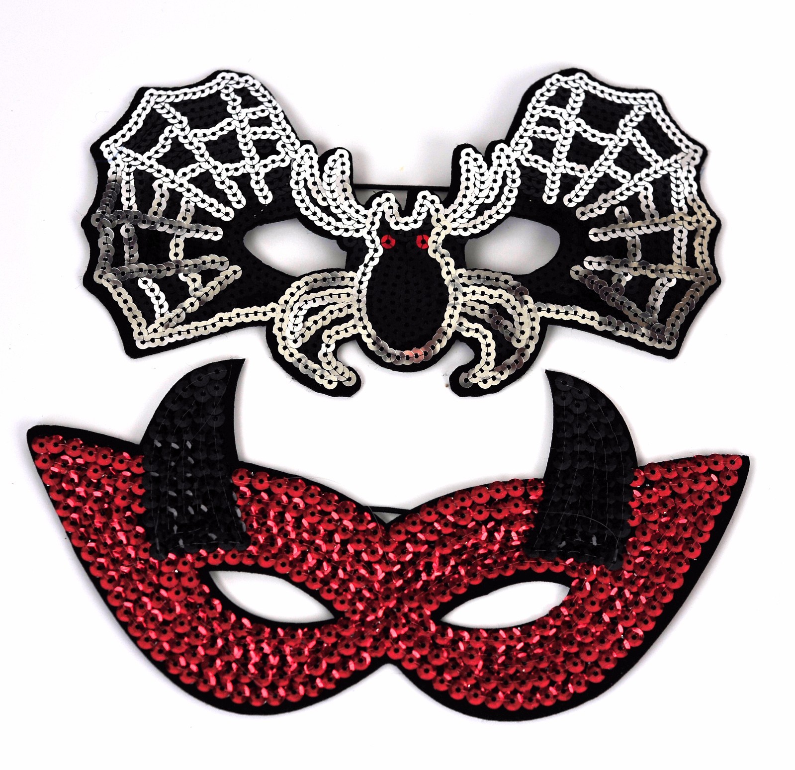 Party Mask Halloween Fancy Dress Sequinned Eye Mask Devil Mask Spider Mask