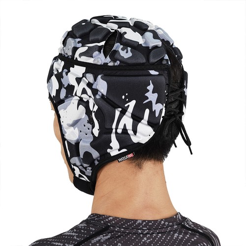 WOSAWE Gorra de Rugby Gorra Fútbol Portero Casco Seguro EVA Almohadilla Protectora Equipo - Imagen 15 de 15