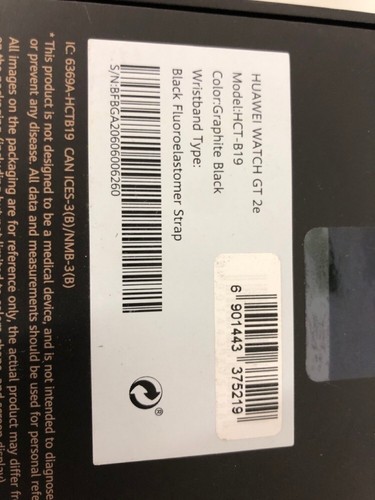 Huawei Watch GT 2e 47mm Amoled Smart Watch - Graphite Black SEALED!! - Picture 4 of 4