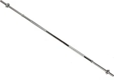 Olympic 5ft Barbell Lifting Bar Weight Workout Gym Bench Workout with Star Lock