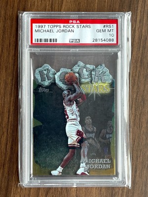 Michael Jordan 1997 Topps Rock Stars Die Cut #RS1 PSA 10 HOF | eBay