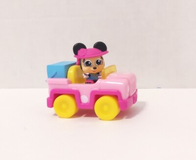 NICE! Disney Doorables Let s Go FIGURE & VEHICLE. Super Rare Minnie Mouse 