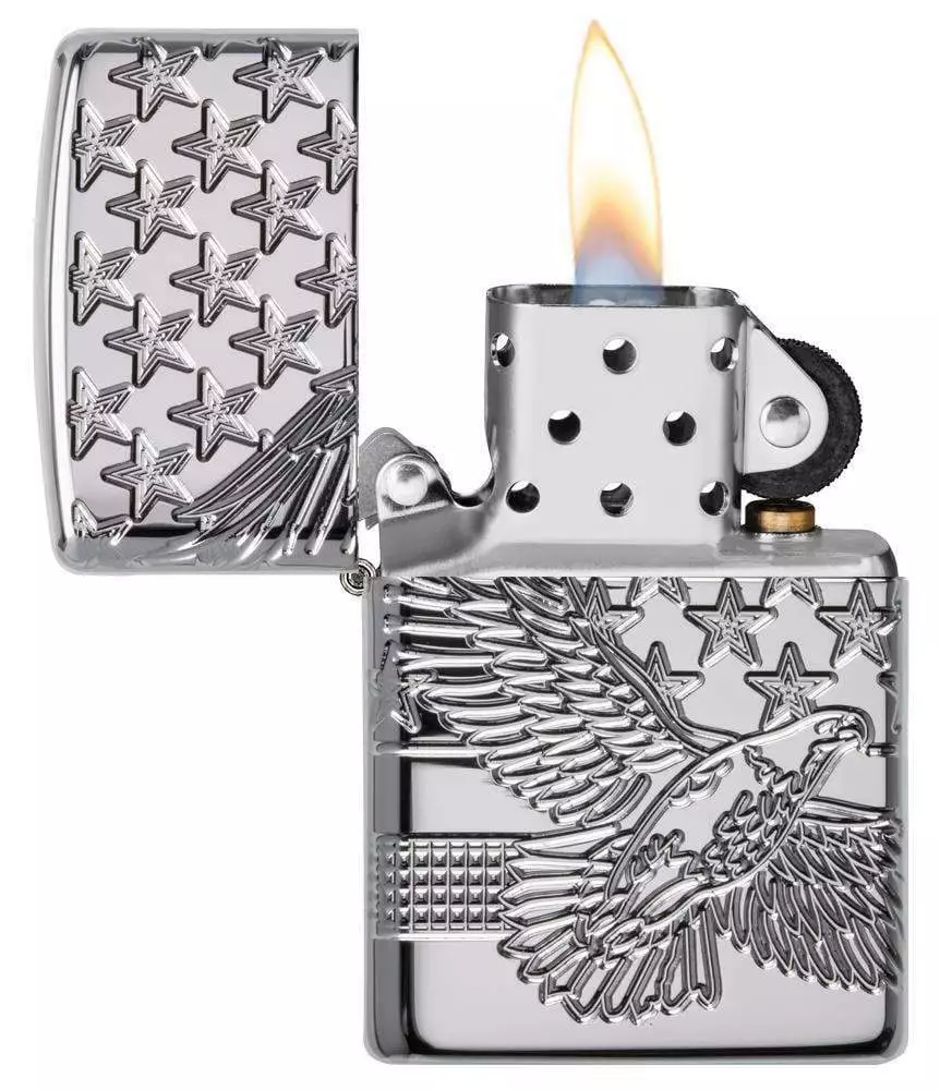 Zippo European Collectible Armor Gold Plate 61000-000002, lighter