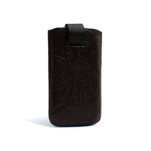 Leather Case Sleeve Case IN Braun for Apple IPHONE 4 4S Ipod Touc - Afbeelding 1 van 3