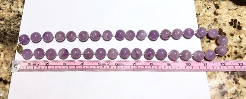HEAVY 177g!! ANTIQUE VINTAGE CHINESE AMETHYST NECKLACE FILIGREE GOLD GILT CLASP - Picture 3 of 5