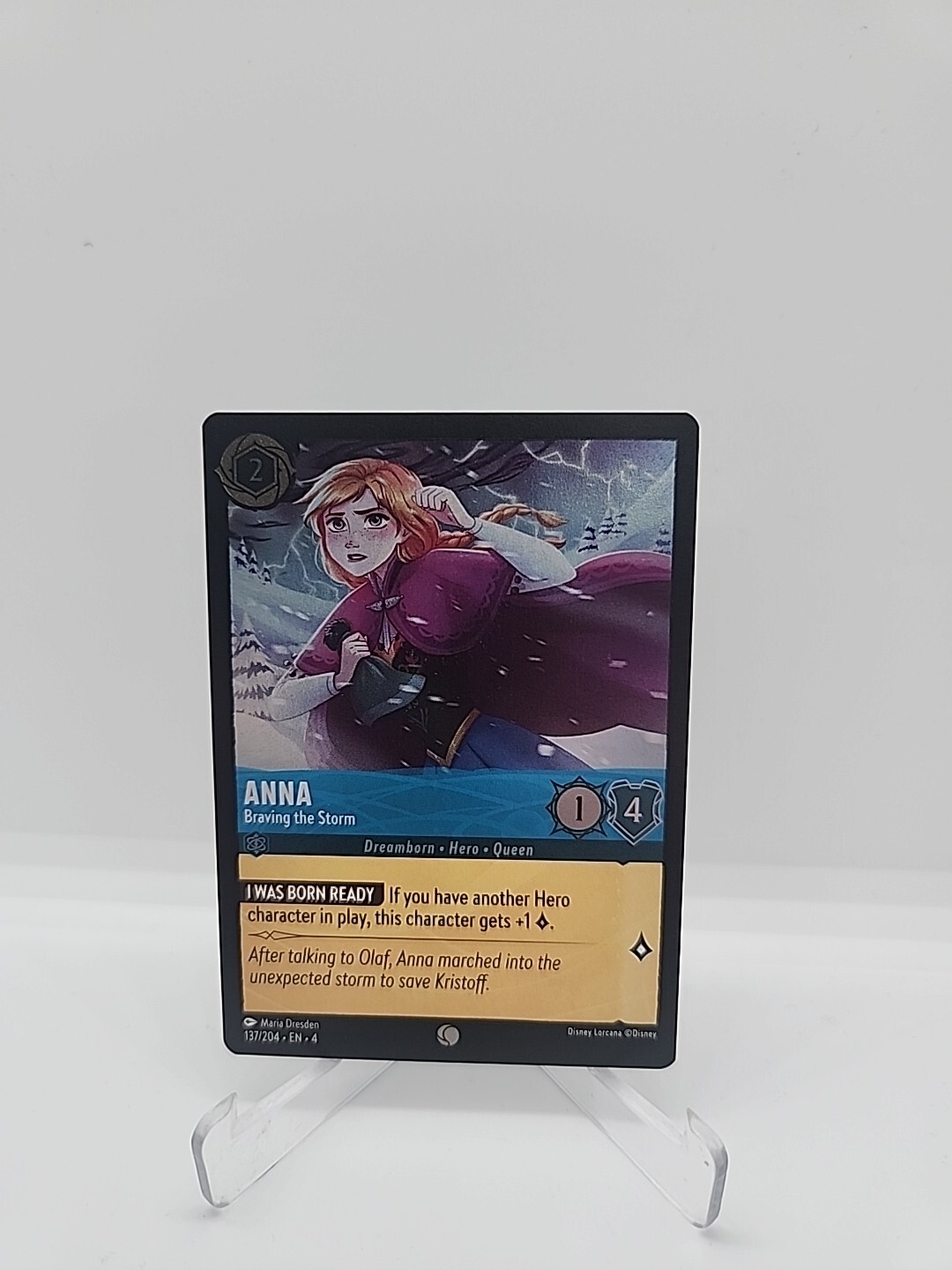 Disney Lorcana TCG Anna 137/204 Cold Foil Common Ursula's Return NM