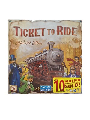 Days of Wonder Ticket To Ride by Alan R. Moon Train Adventure Board Game - NEW!