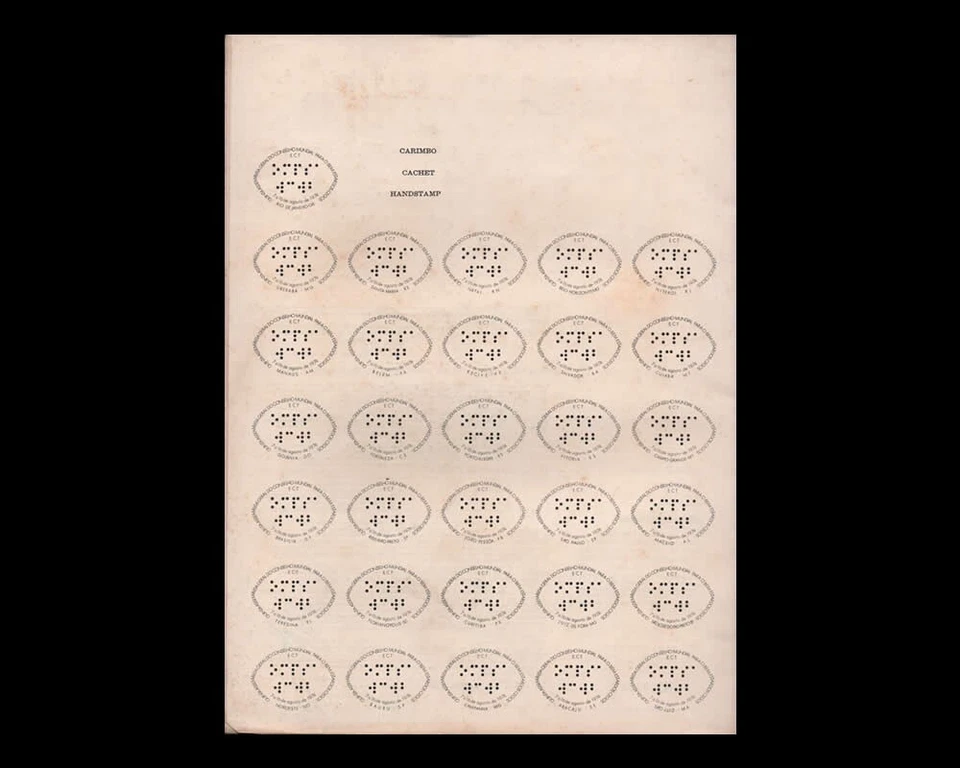 Unseeing - blind - Brasil 1974 - BRAILE writing system for blind people - Image 3 of 3