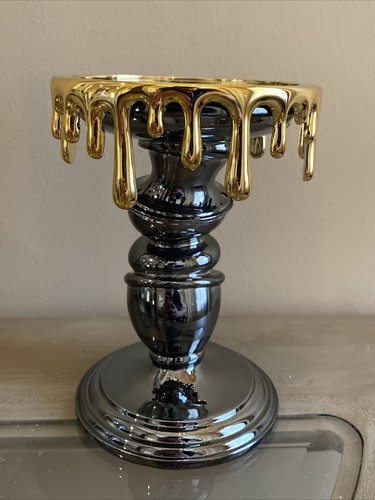2021 Bath & Body Works Candle Holder Candle Pillar Stick Drips Halloween Wonky - Picture 3 of 3