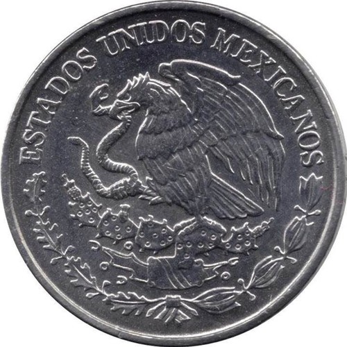 Mexico 20 Centavos Coin | Mexico emblem | Eagle | Aztec calendar | 2009 - 2021 - Picture 4 of 4