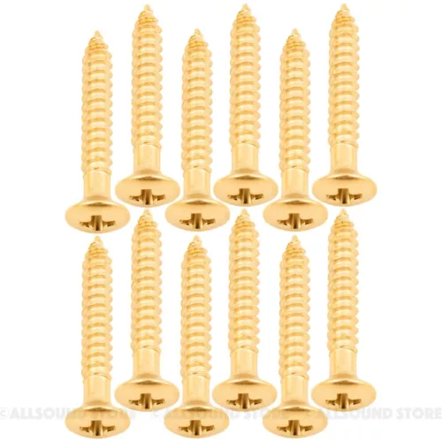 (12) Humbucker Pickup Ring Mounting Screws for Gibson, Epiphone etc. Guitar