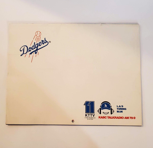 Calendario Los Angeles Dodgers MLB Baseball 1986-1987 stagione KTTV 11 - Foto 2 di 2