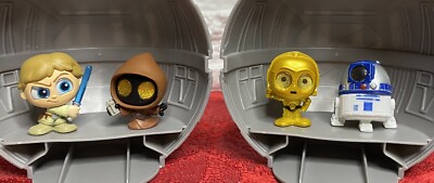 Star Wars Doorables Galaxy Peek 1.25  Four Figure Set Luke, R2-D2, C-3PO, Jawa