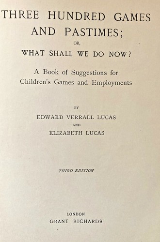 Three Hundred Games and Pastimes - E. Lucas - Cover design F.D. Bedford - Picture 4 of 11