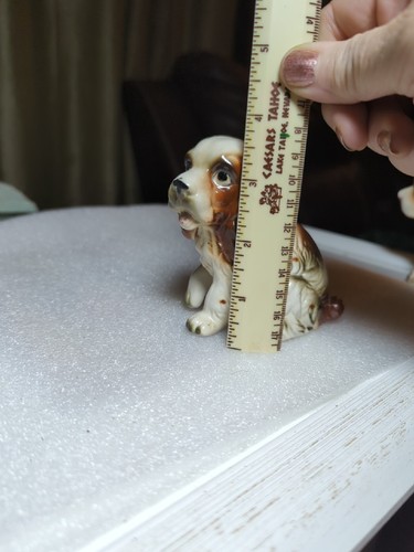 Vintage Lefton 8286 Cocker Spaniel Puppy Dog Tongue Out Porcelain Figurine - Picture 8 of 10